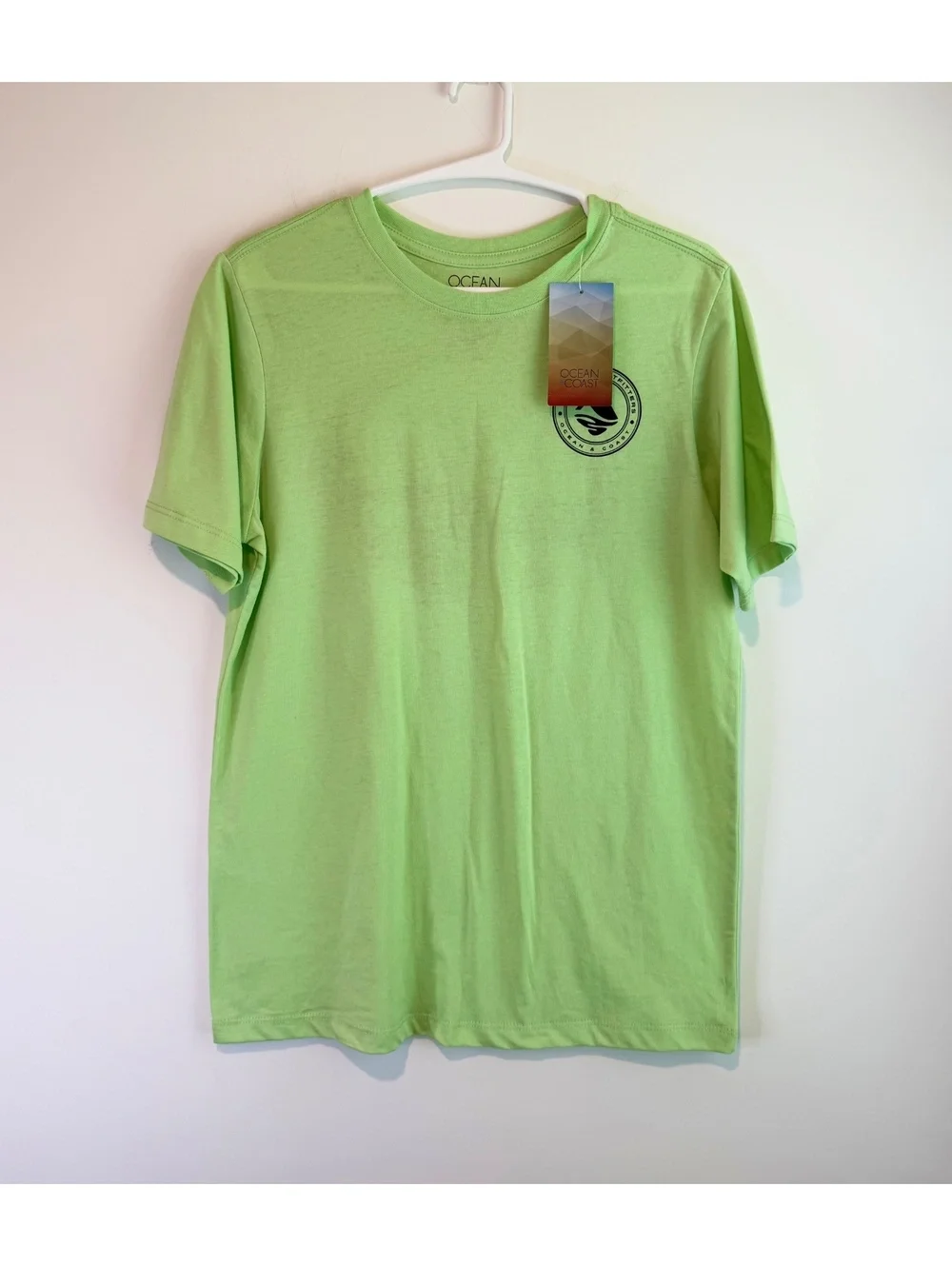 Ocean + Coast Kids XL Lime Green Graphic T-Shirt